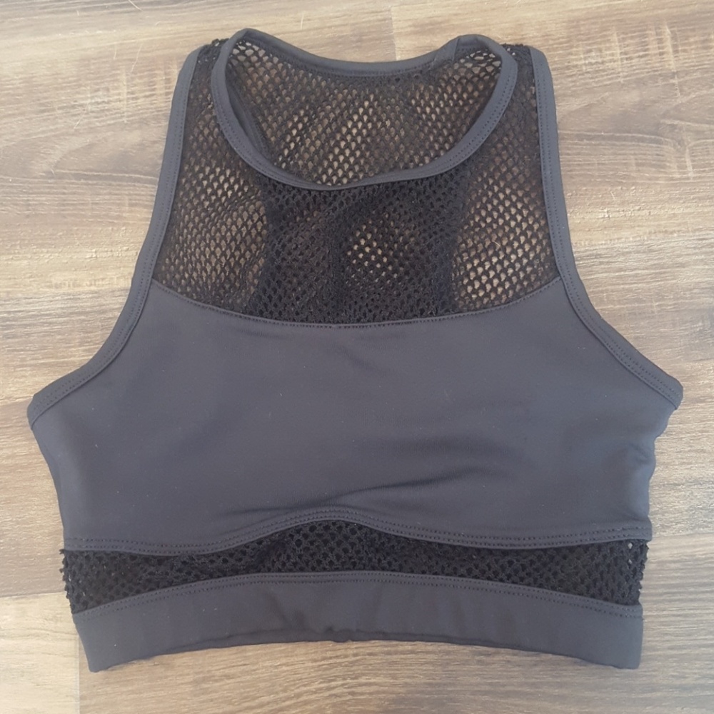 Black Sports Bra/ Crop Top